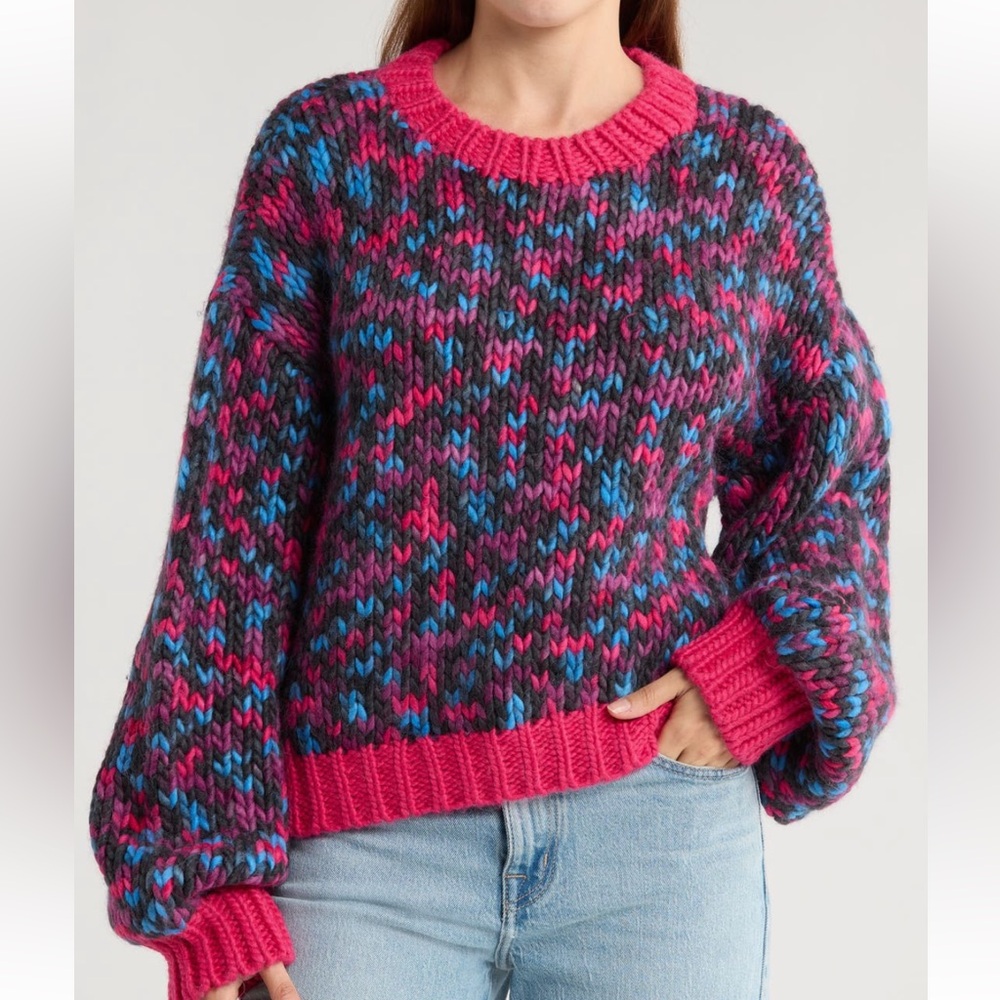 MOTHER the bell sleeve pullover sweater